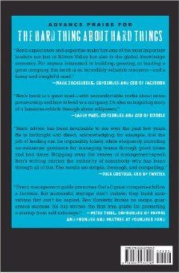 The Hard Thing About Hard Things