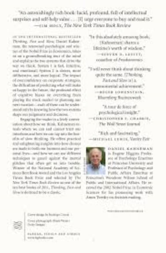 Thinking Fast and Slow