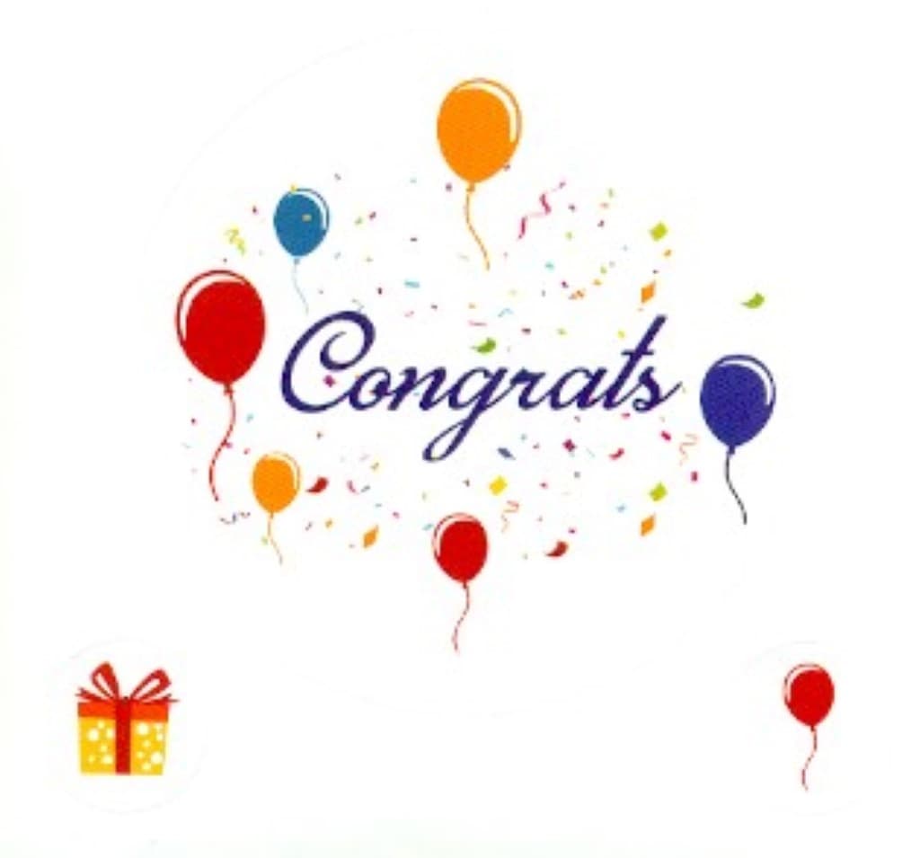 استیکر دات کارت (Congrats)