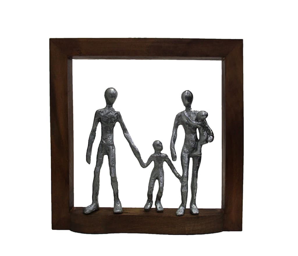 تندیس قاب چوب خانواده شاد 