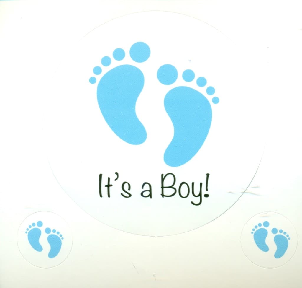 استیکر دات کارت (!It's a Boy) طرح پا