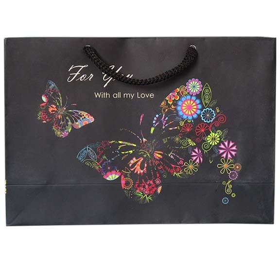 پاکت هدیه کوچک نیکی پروانة‌های رنگی کد 03