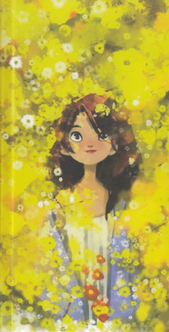 تقویم 1401 (طرح دختر در باغ گل‌ها)