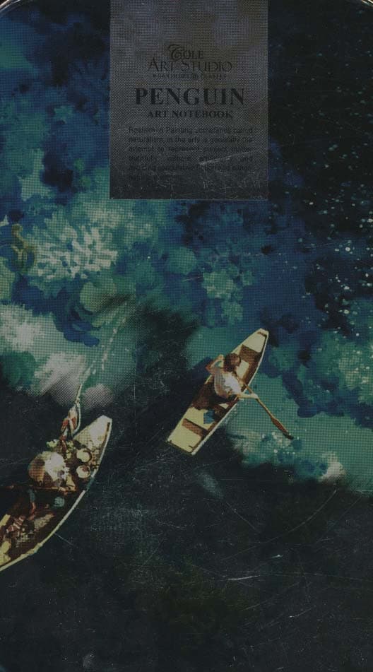 دفتر طراحی جلد فلزی پنگوئن (کد 004) پالتویی