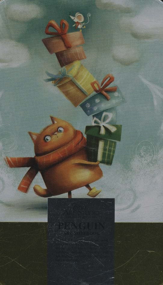 دفتر طراحی کاغذ ترکیبی پنگوئن (کد 073)،(فلزی)