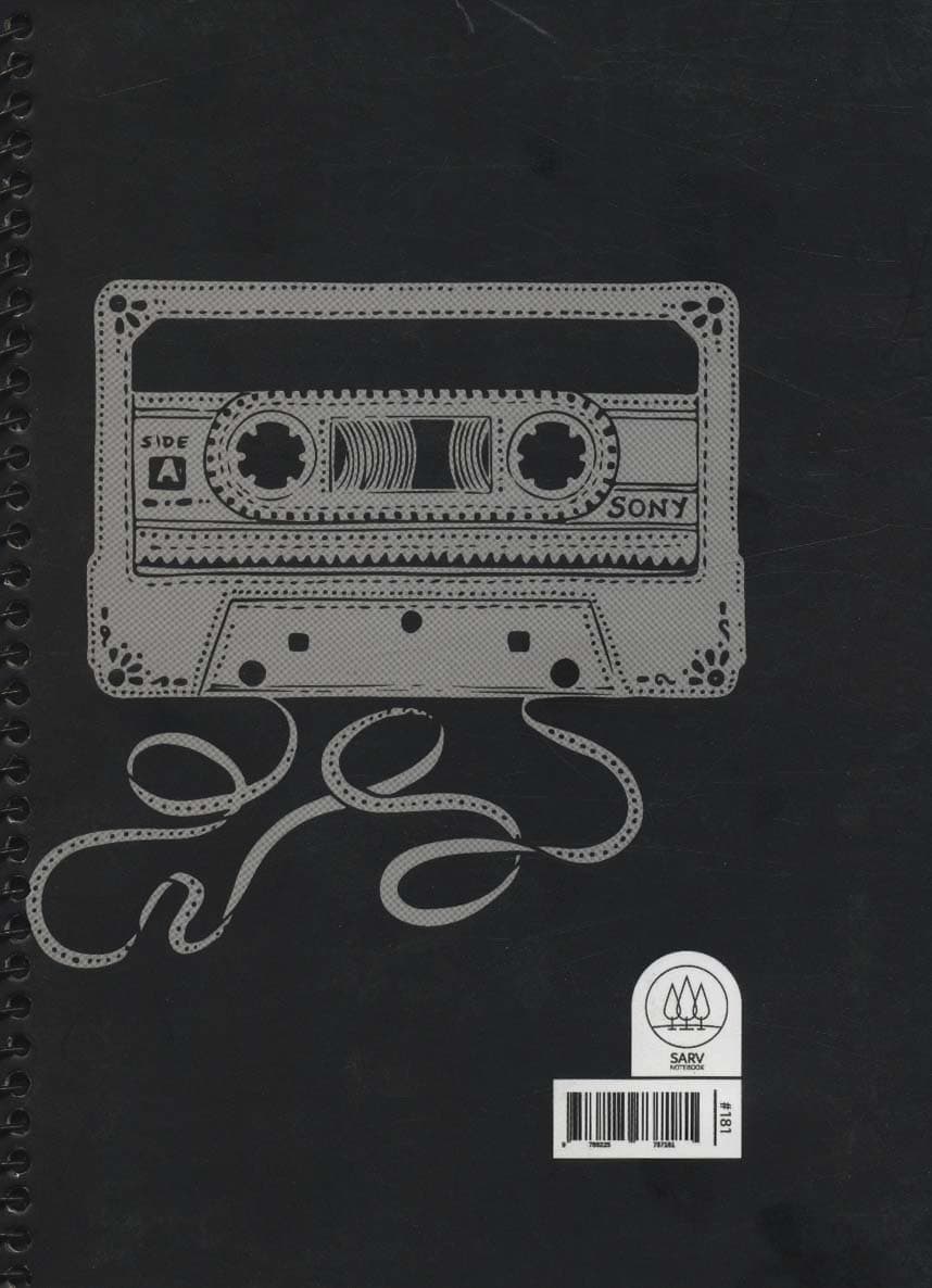 دفتر طراحی سیاه برگ (کد 181)،(سیمی)