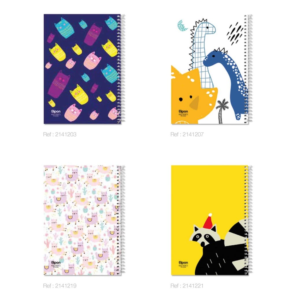 دفتر خط دار فانتزی 40 برگ (12طرح،کد 214)،(سیمی)