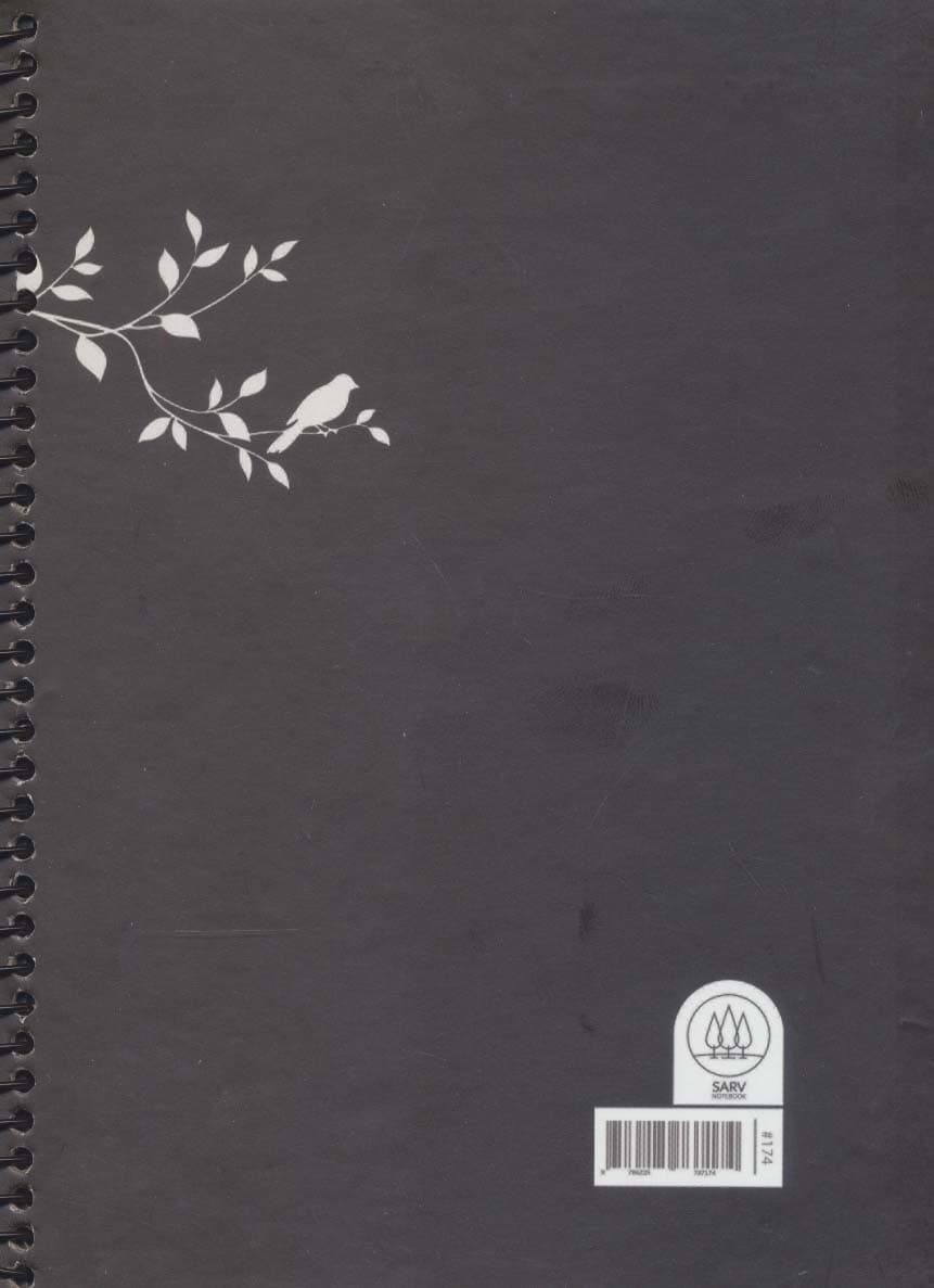 دفتر طراحی سیاه برگ (کد174)،(سیمی)