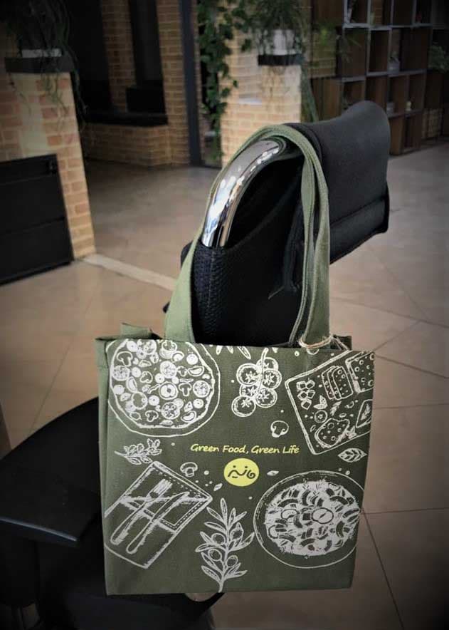 کیف پارچه ای لانچ باکس 24*24 (چند طرح)