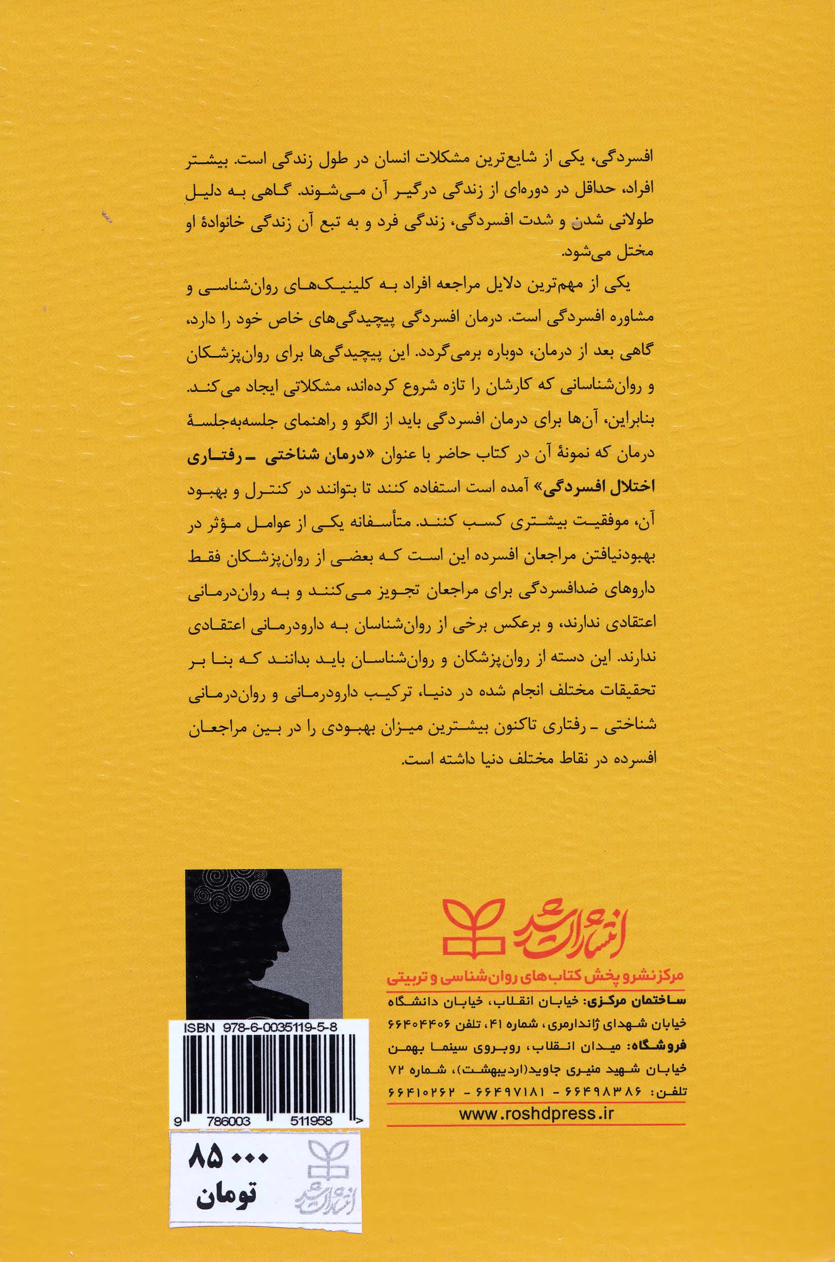 درمان شناختی رفتاری اختلال افسردگی (راهنمای جلسه به جلسه ویژه دانش‌آموختگان رشته‌های روان‌شناسی و روان‌پزشکی راهنمای فردی)