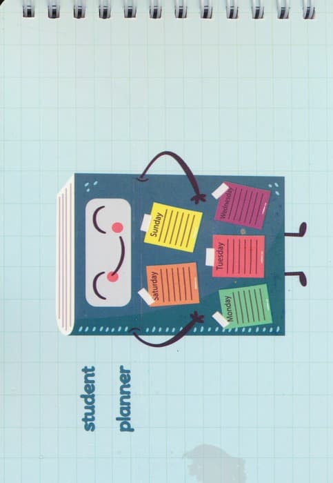 دفترچه یادداشت student planner (کد 508)،(سیمی)