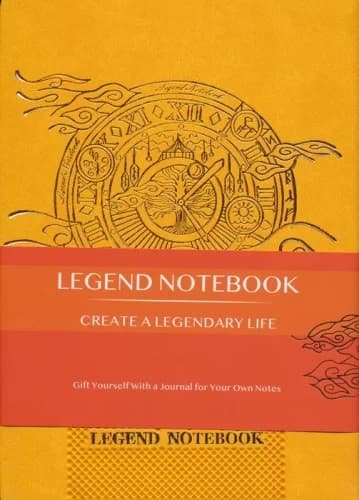 دفتر یادداشت خط‌دار LEGEND (زرد)