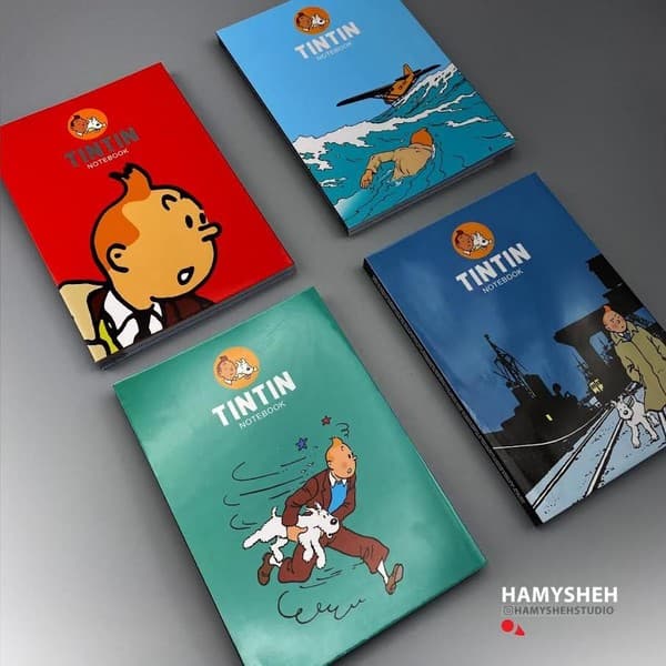 دفتر خط دار تن تن (سفید،کد226)