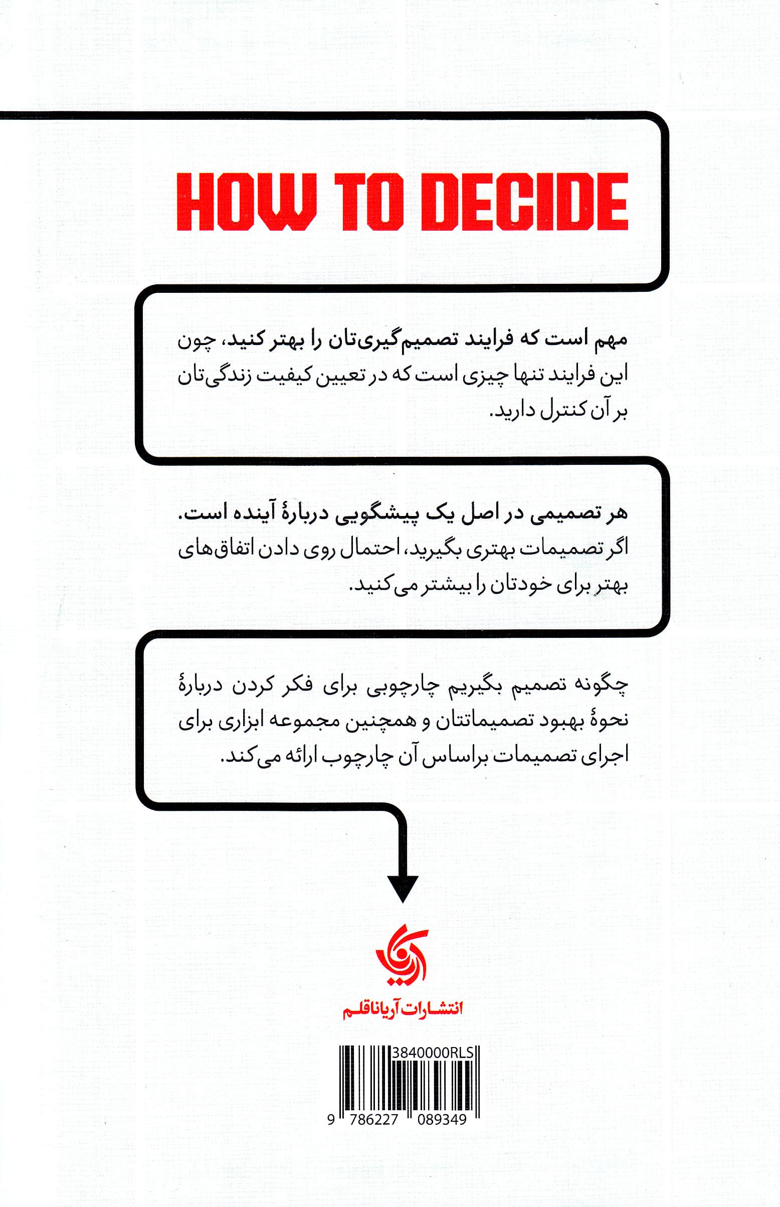 چگونه تصمیم بگیریم (ابزارهایی ساده برای انتخابهای بهتر)