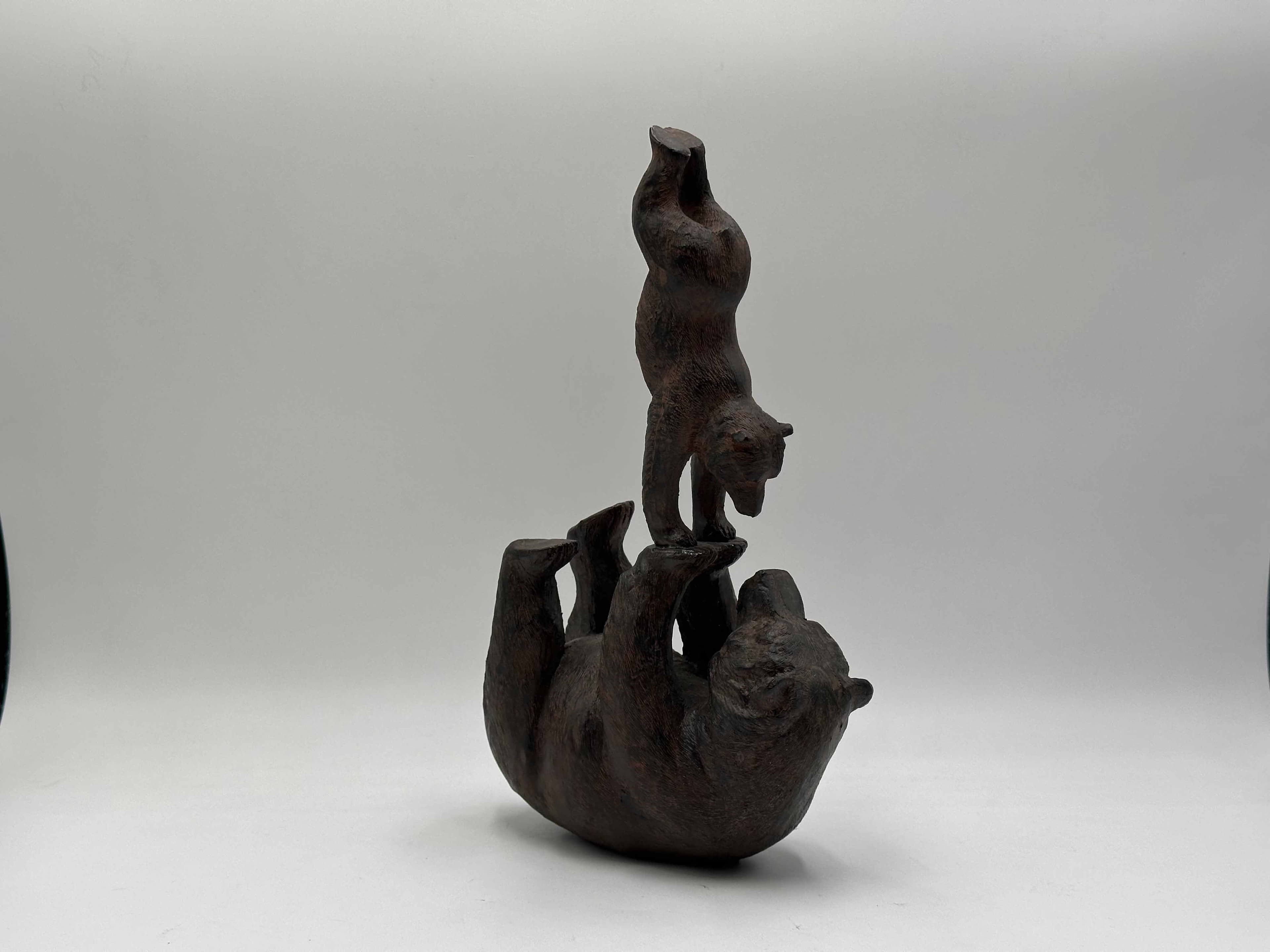 تندیس بازی خرس و بچه خرس