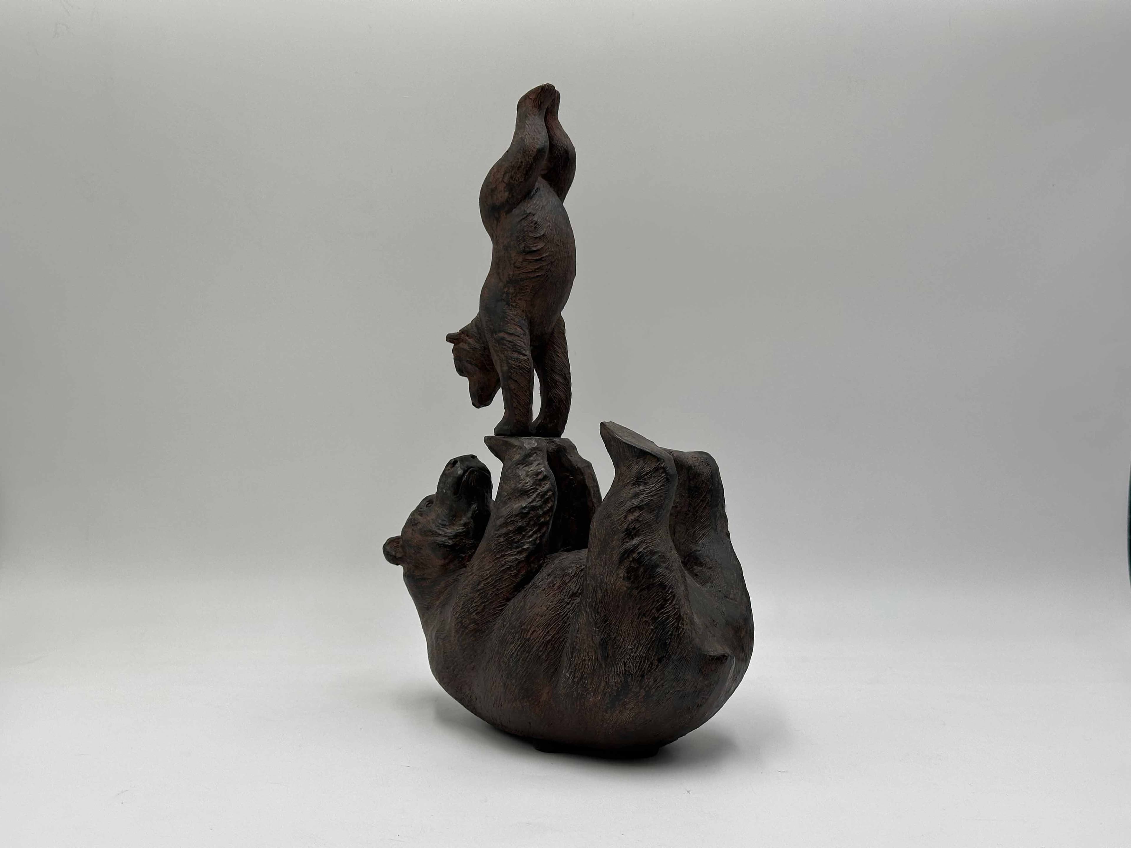 تندیس بازی خرس و بچه خرس