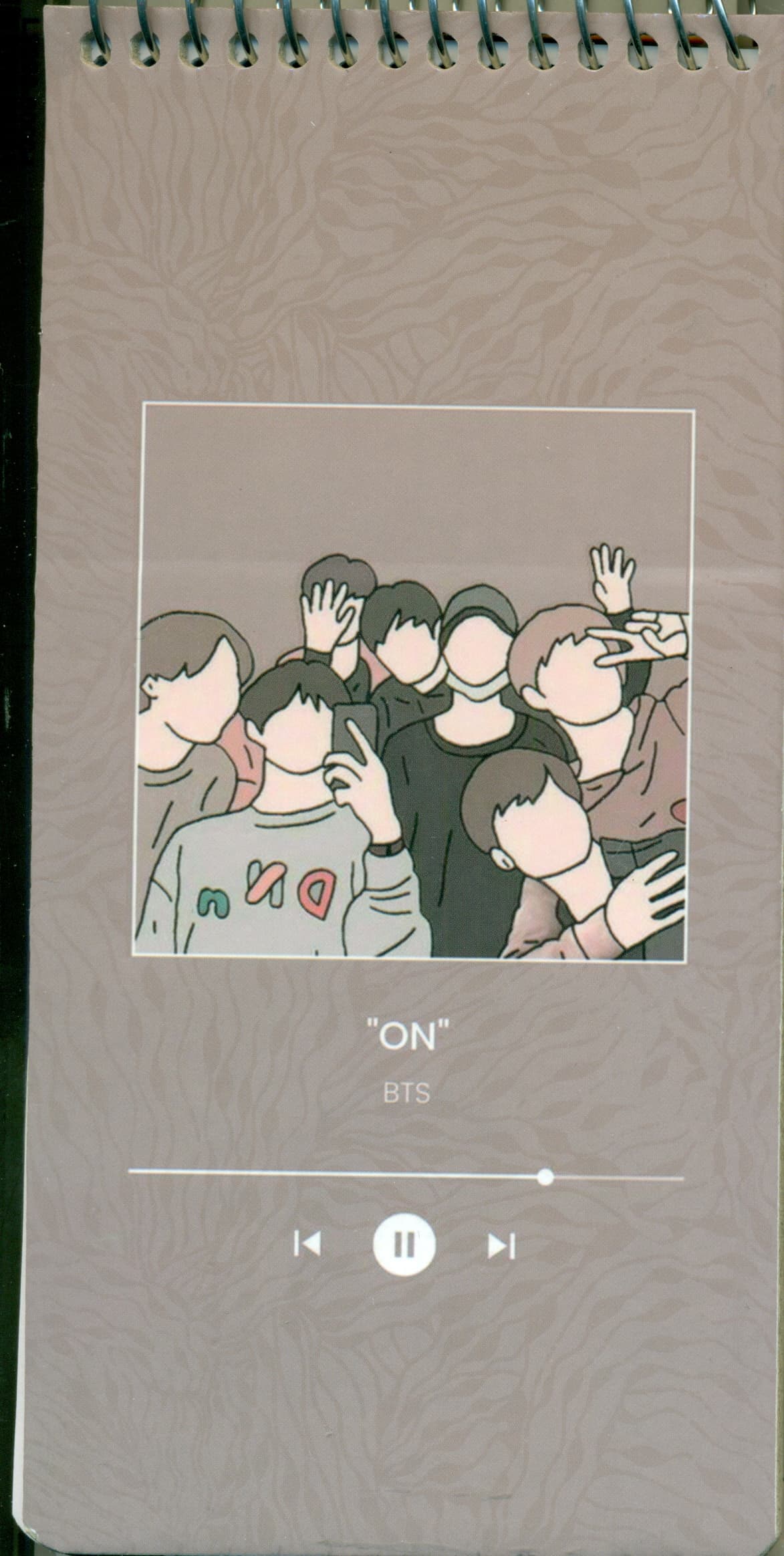 دفتر یادداشت BTS (کد b3)،(سیمی)