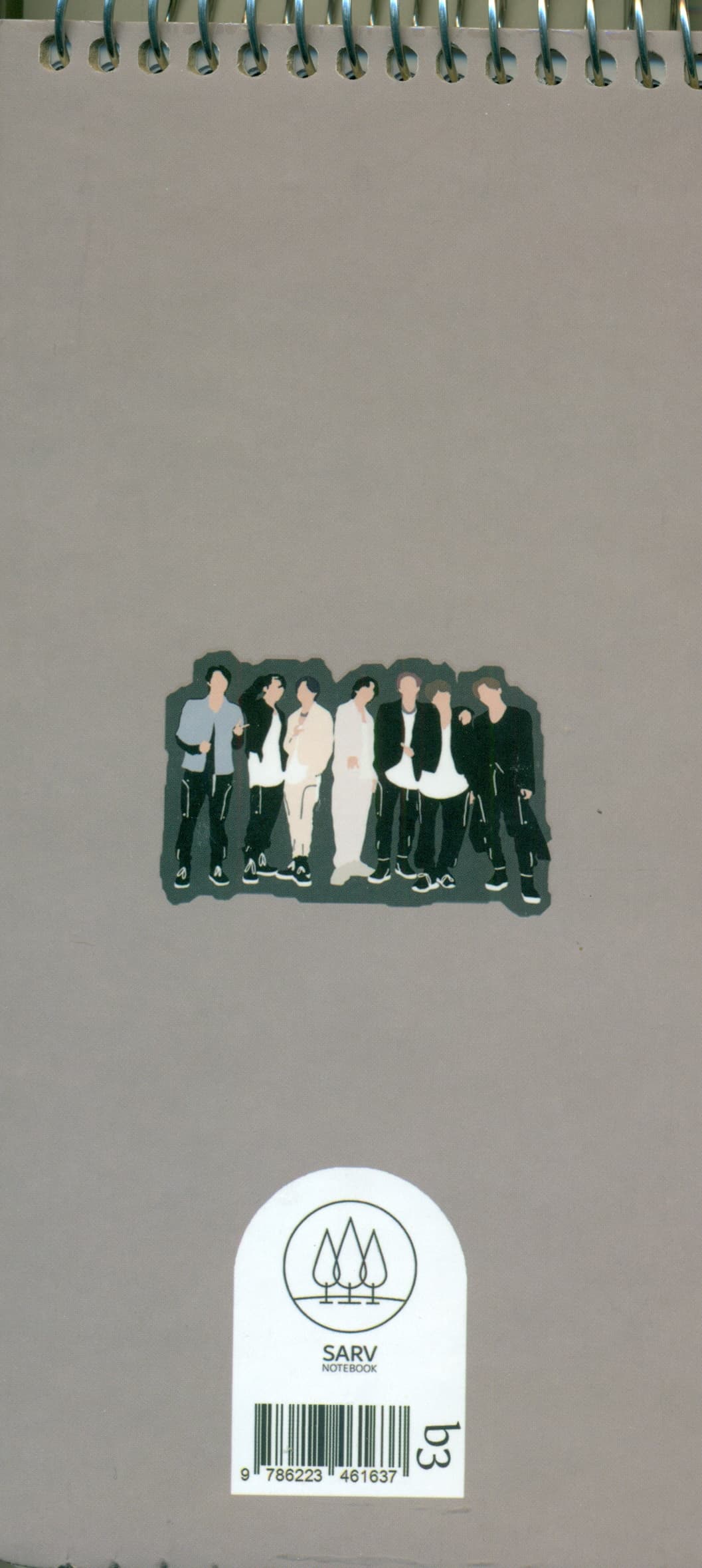 دفتر یادداشت BTS (کد b3)،(سیمی)