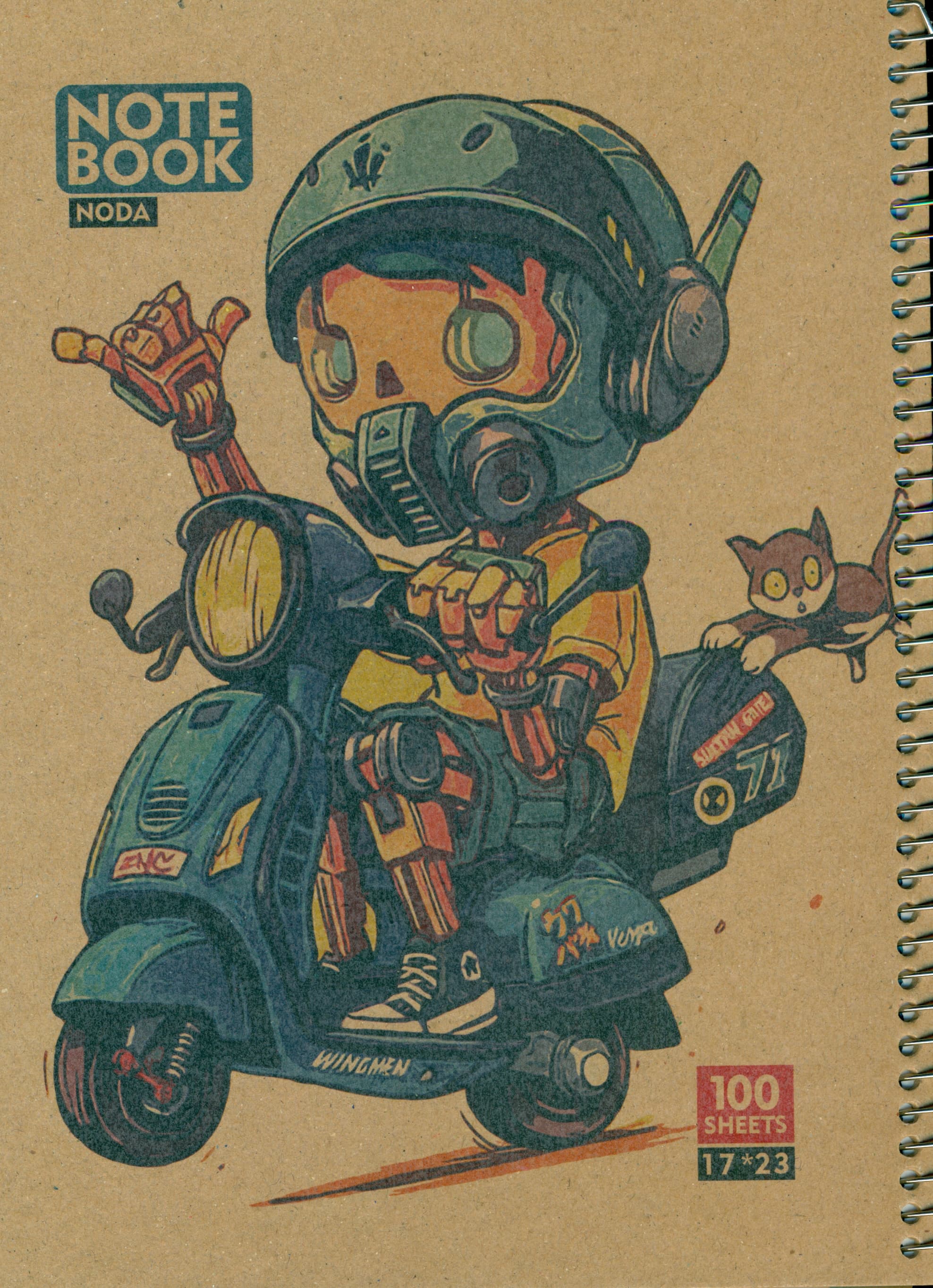 دفتر 100 برگ سیمی وزیری (کد 2223)