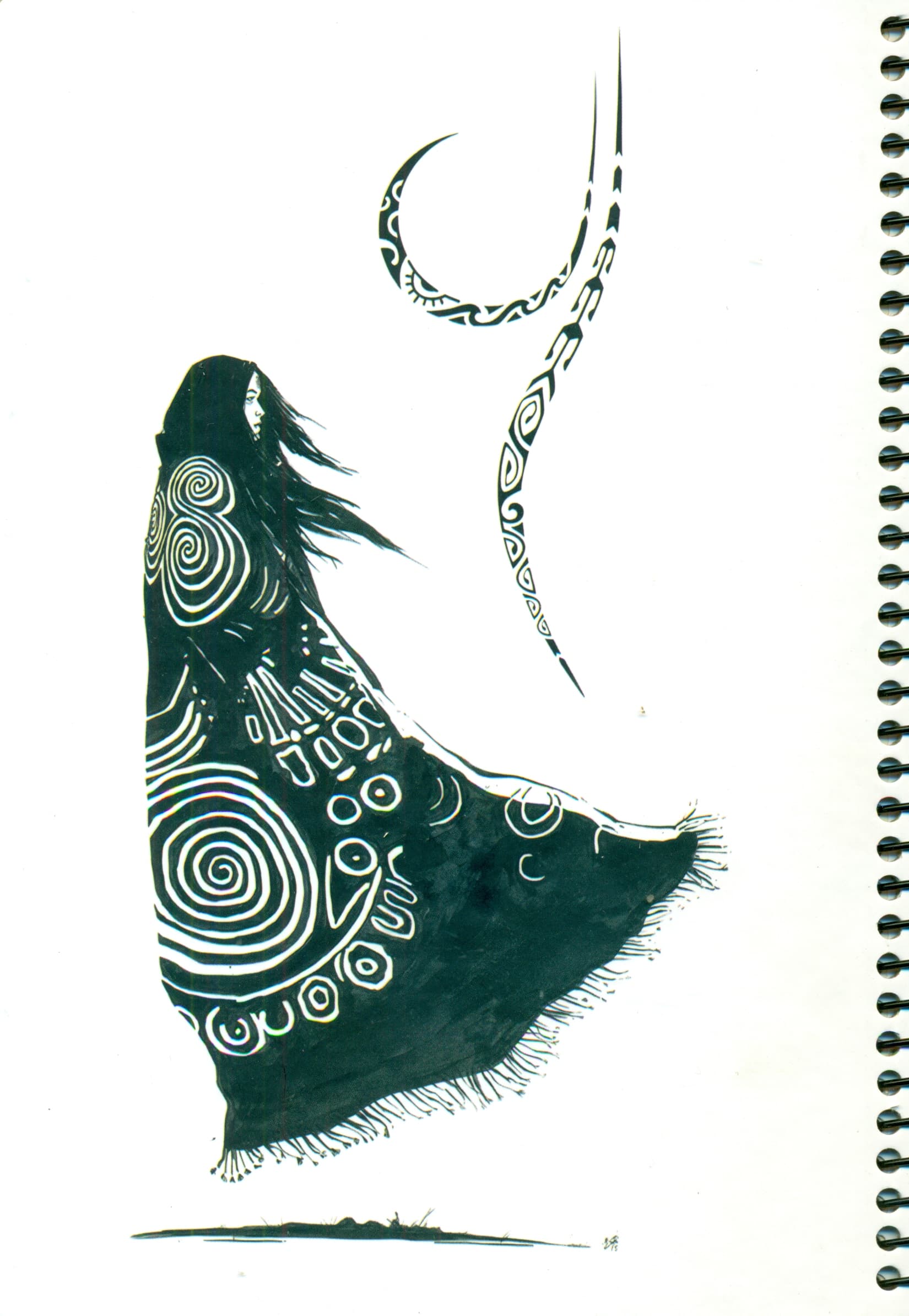 دفتر یادداشت خط دار آرت ون گوگ (کد T001)،(سیمی)