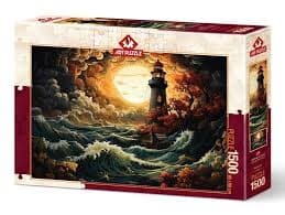 پازل 5405 (1500 تکه) Lighthouse in a Storm