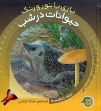 حیوانات در شب (با یک چراغ قوه ی کاغذی بگرد و پیدا کن)،(بازی با نور و رنگ)،(گلاسه)