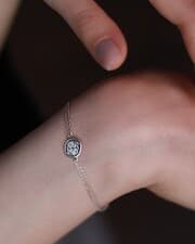 دستبند نقره کد B029