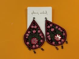 گوشواره گل‌دوزی 02