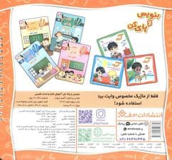 وایت بردی بنویس و پاک کن (آموزش الفبا و اعداد فارسی)،(گلاسه،سیمی)