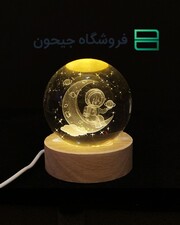 گوی کریستال 6 سانت طرح 17 (فضانورد روی ماه)