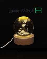 گوی کریستال 8 سانت طرح 7 (لاک‌پشت)
