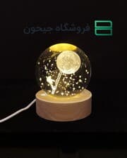 گوی کریستال 8 سانت طرح 12 (فضانورد و نردبان)
