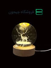 گوی کریستال 8سانت طرح 16 (گوزن)