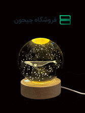 گوی کریستال 8سانت طرح 15(دلفین)
