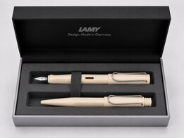 ست خودکار و خودنویس LAMY لامی Safari سافاری بدنه کرم نوک M