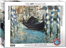 پازل 1000 تکه کانال بزرگ ونیز یا ونیز آبی اثر‌ ادوارد مانه (6000-0828) طرح The Grand Canal of Venice (Blue Venice)