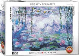 پازل 1000 تکه نیلوفر آبی اثر کلود مونه (6000‎-4366) طرح Waterlilies