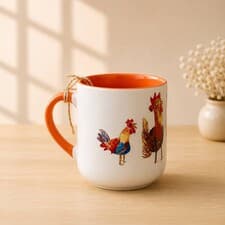 ماگ انحنادار طرح خروس‌ها (باجعبه)