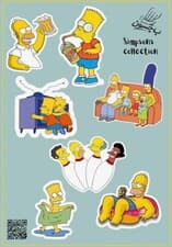 استیکر مات مجموعه Simpsons