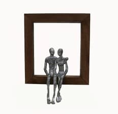 تندیس قاب چوب زوج عاشق