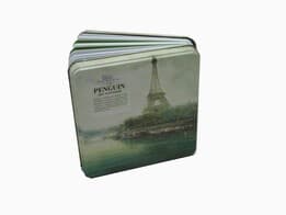 دفترچه یادداشت جلد فلزی پنگوئن طرح برج ایفل (کد 665) خشتی کوچک