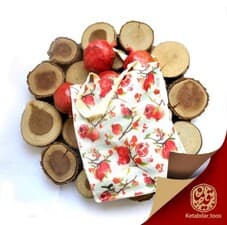 کیف پارچه ای 35*26-5 (طرح انار،کد B012)