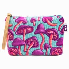 کیف لوازم آرایش Purple mushrooms