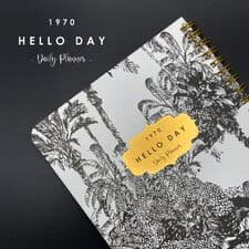 دفتر برنامه ریزی روزانه (HELLO DAY 1970)،(کد 563)،(سیمی)
