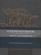 دفتر یادداشت خط‌دار LEGEND (خاکستری)