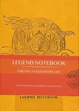 دفتر یادداشت خط‌دار LEGEND (زرد)