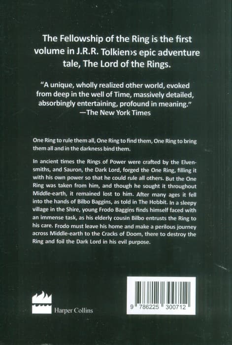 THE FELLOWSHIP OF THE RING:ارباب حلقه ها 1 (زبان اصلی،انگلیسی)