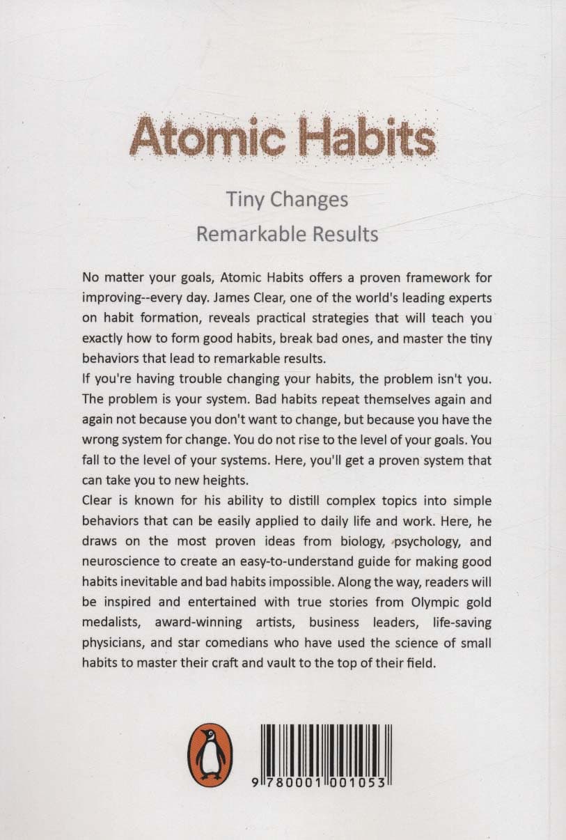 ATOMIC HABITS:عادت های اتمی (زبان اصلی،انگلیسی)