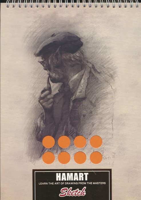 دفتر طراحی اسکچ A4 (کد977)،(سیمی)