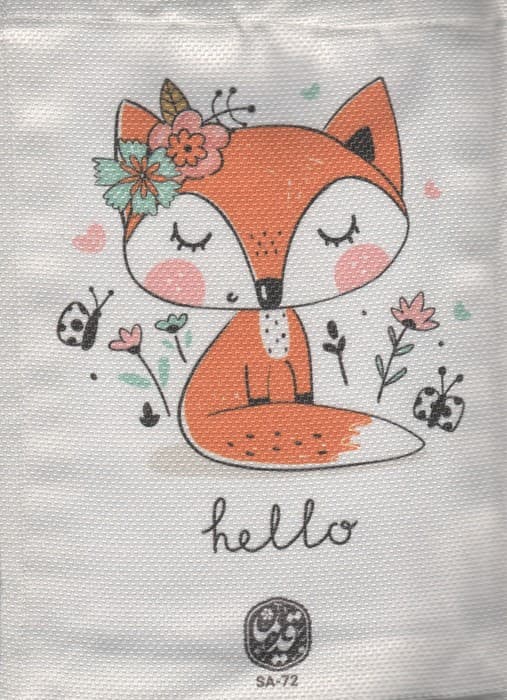 کیف پارچه ای قدیما 15*23 (طرح روباه،کد SA_72)